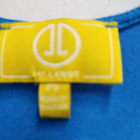 Liz Lange Womens Maternity Maxi Dress PS Blue Silver Buckle Cold Shoulder V-Neck - Picture 5 of 9